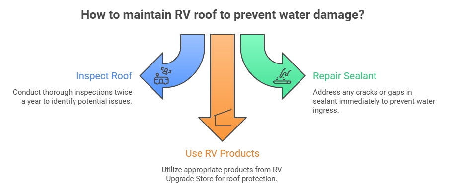 How to maintain RV roof to prevent water damage